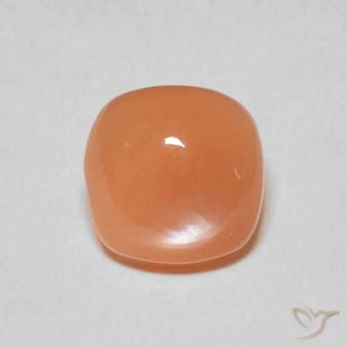 1.99ct Natural Light Reddish Orange Moonstone, Cushion, Translucent