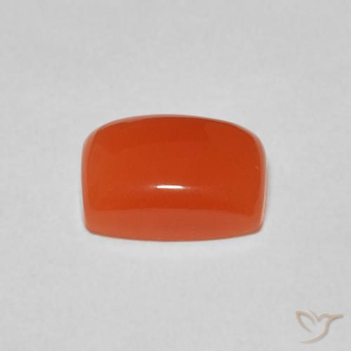 Moonstone Gemstone in 9 x 7 mm (calibrated) Size for Sale, Moonstone Stone in Intense Orange Color