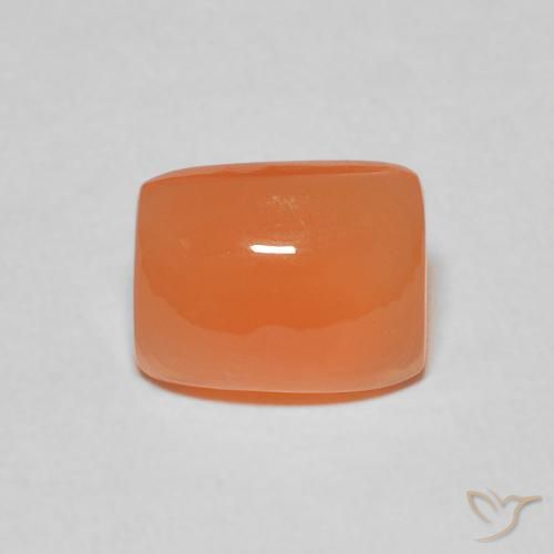 2.19ct Natural Reddish Orange Moonstone, Cushion, Translucent