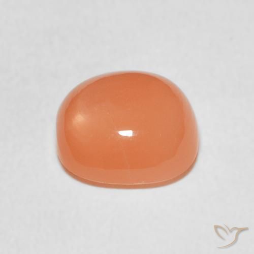 Moonstone Gemstone in 8 x 8 mm (calibrated) Size for Sale, Moonstone Stone in Light Reddish Orange Color
