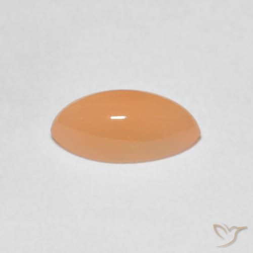 Moonstone Gemstone in 10 x 5 mm (calibrated) Size for Sale, Moonstone Stone in Medium Orange Color