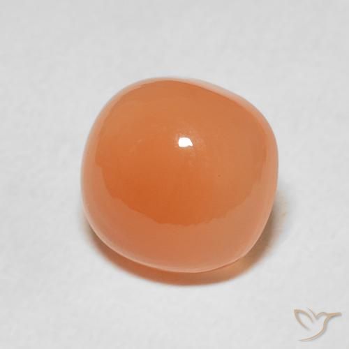 2.26 ct Orange Moonstone Stone, Natural Moonstone in Cushion Cabochon Shape for Sale