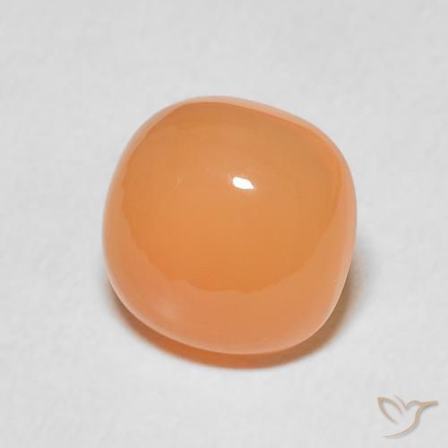 2.16 ct Orange Moonstone Stone, Natural Moonstone in Cushion Cabochon Shape for Sale