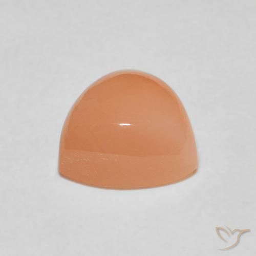 Moonstone Gemstone in 8 x 8 mm (calibrated) Size for Sale, Moonstone Stone in Medium Light-Orange Color