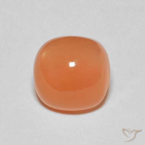 2.52ct Natural Light Orange Moonstone, Cushion, Translucent