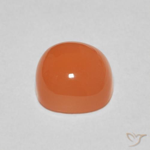 Moonstone Gemstone in 8 x 8 mm (calibrated) Size for Sale, Moonstone Stone in Light Orange Color