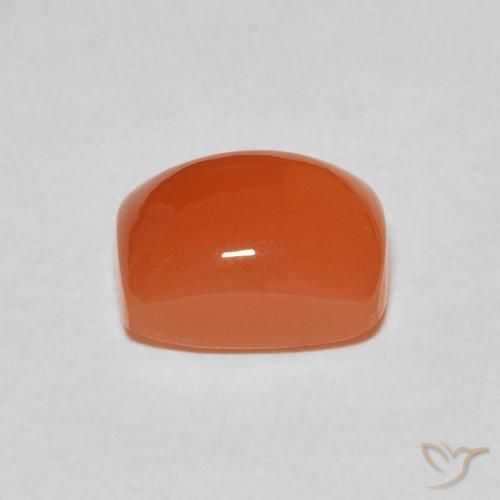 Moonstone Gemstone in 9 x 7 mm (calibrated) Size for Sale, Moonstone Stone in Intense Orange Color
