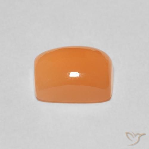 Moonstone Gemstone in 9 x 7 mm (calibrated) Size for Sale, Moonstone Stone in Apricot Orange Color