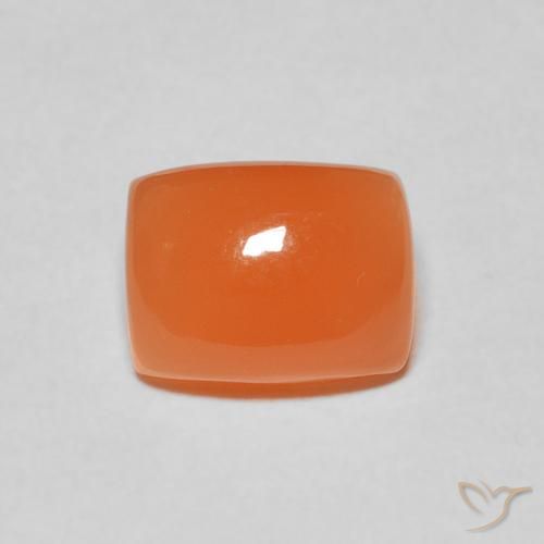 2.44ct Natural Reddish Orange Moonstone, Cushion, Translucent