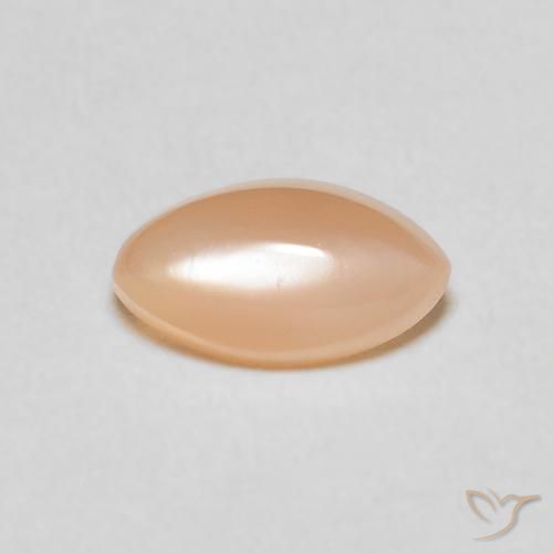 1.35ct Natural Peach Orange Moonstone, Marquise, Translucent