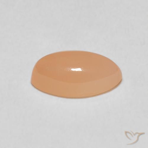 Moonstone Gemstone in 9.6 x 5.4 mm Size for Sale, Moonstone Stone in Peach Orange Color