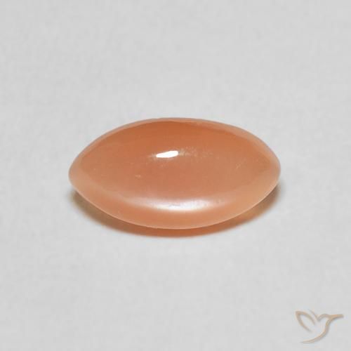 1.11ct Natural Cantaloupe Orange Moonstone, Marquise, Translucent
