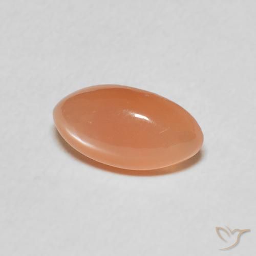 1.11 ct Orange Moonstone Stone, Natural Moonstone in Marquise Cabochon Shape for Sale