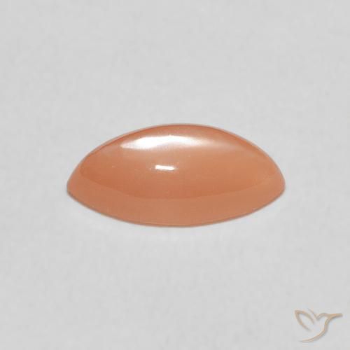 Moonstone Gemstone in 10 x 5 mm (calibrated) Size for Sale, Moonstone Stone in Medium Orange Color