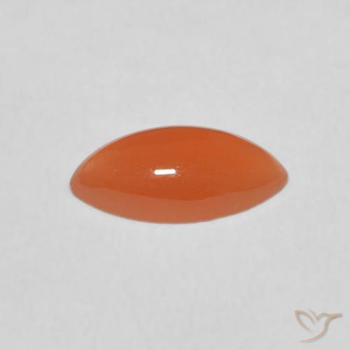 Moonstone Gemstone in 10 x 5 mm (calibrated) Size for Sale, Moonstone Stone in Medium Orange Color
