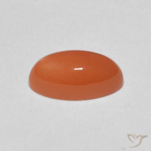 Moonstone Gemstone in 10 x 5 mm (calibrated) Size for Sale, Moonstone Stone in Deep Orange Color