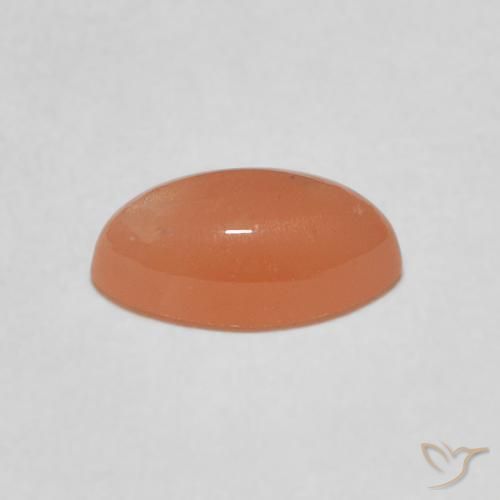 Moonstone Gemstone in 9.7 x 5.4 mm Size for Sale, Moonstone Stone in Medium Orange Color