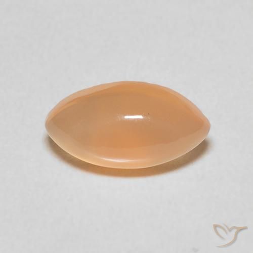 1.35ct Natural Peach Orange Moonstone, Marquise, Translucent