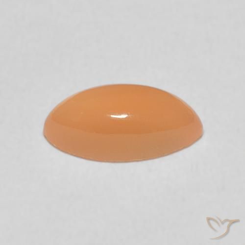 Moonstone Gemstone in 10.2 x 5.3 mm Size for Sale, Moonstone Stone in Peach Orange Color