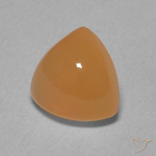 1.82 ct Orange Moonstone Stone, Natural Moonstone in Trillion Cabochon Shape for Sale