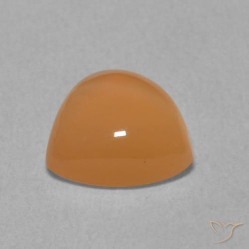 Moonstone Gemstone in 8 x 8 mm (calibrated) Size for Sale, Moonstone Stone in Peach Orange Color