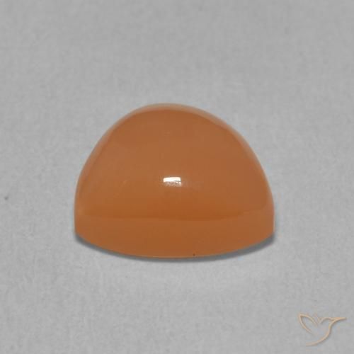 Moonstone Gemstone in 8 x 8 mm (calibrated) Size for Sale, Moonstone Stone in Reddish Orange Color