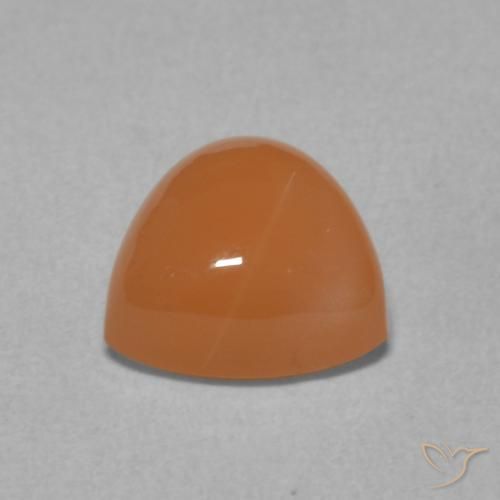 Moonstone Gemstone in 8 x 8 mm (calibrated) Size for Sale, Moonstone Stone in Medium Orange Color
