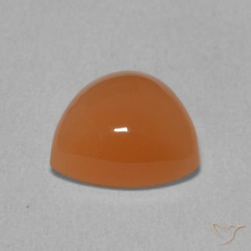 Moonstone Gemstone in 8 x 8 mm (calibrated) Size for Sale, Moonstone Stone in Warm Apricot Orange Color