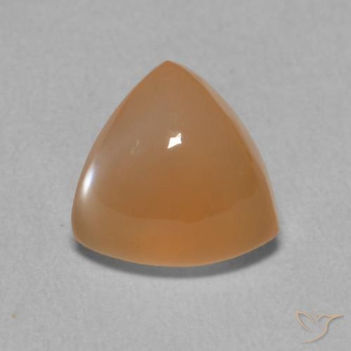 1.81ct Natural Medium Orange Moonstone, Trillion, Translucent