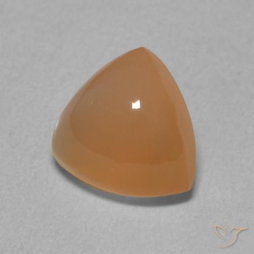 1.81 ct Orange Moonstone Stone, Natural Moonstone in Trillion Cabochon Shape for Sale