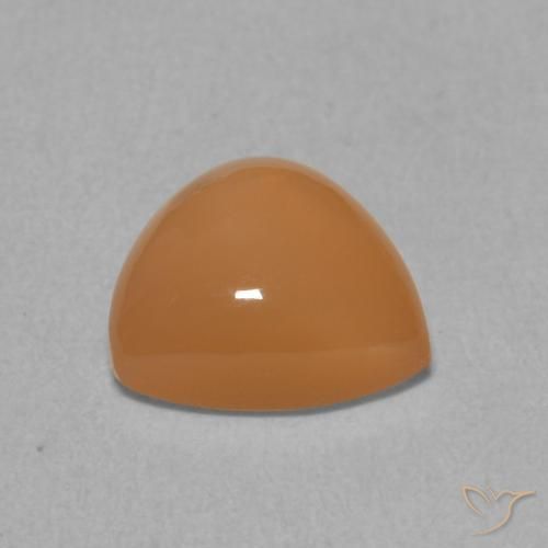 Moonstone Gemstone in 8 x 8 mm (calibrated) Size for Sale, Moonstone Stone in Medium Orange Color