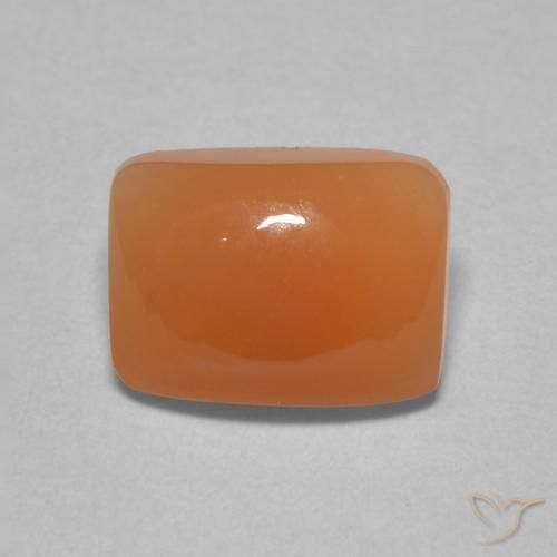2.00ct Natural Light Orange Moonstone, Cushion, Translucent