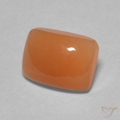 2.00 ct Orange Moonstone Stone, Natural Moonstone in Cushion Cabochon Shape for Sale