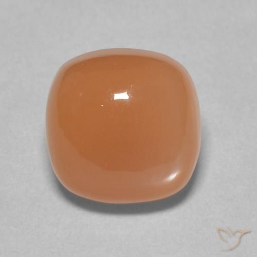 2.53ct Natural Peach Orange Moonstone, Cushion, Translucent