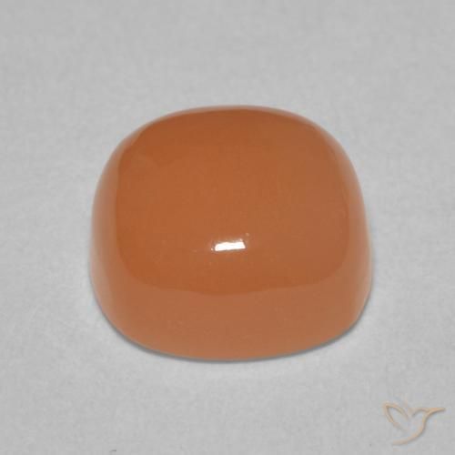 Moonstone Gemstone in 8 x 8 mm (calibrated) Size for Sale, Moonstone Stone in Peach Orange Color