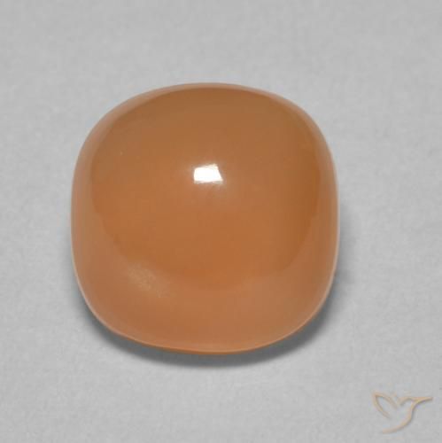 2.30ct Natural Light Orange Moonstone, Cushion, Translucent