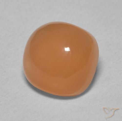 2.30 ct Orange Moonstone Stone, Natural Moonstone in Cushion Cabochon Shape for Sale