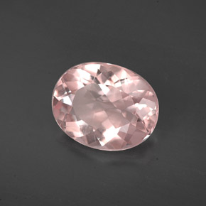 1.86 ct Pink Morganite Stone, Natural Morganite in Oval Facet Shape for Sale