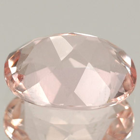 Morganite Gemstone in 9 x 7 mm (calibrated) Size for Sale, Morganite Stone in Light Pink Color