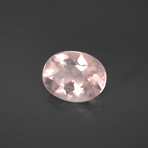 1.52 ct Pink Morganite Stone, Natural Morganite in Oval Facet Shape for Sale