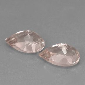 Morganite Gemstone in 8 x 6 mm (calibrated) Size for Sale, Morganite Stone in Light Pink Color