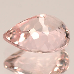 Morganite Gemstone in 8.1 x 6.5 mm Size for Sale, Morganite Stone in Light Pink Color