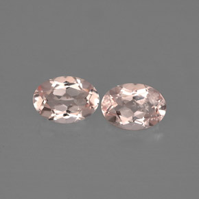 1.40 ct Pink Morganite Gemstone, Morganite Gem in Oval Facet Shape for Sale.