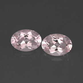 1.50 ct Pink Morganite Gemstone, Morganite Gem in Oval Facet Shape for Sale.