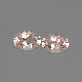 1.39 ct Pink Morganite Gemstone, Morganite Gem in Oval Facet Shape for Sale.