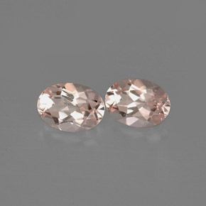 1.39 ct Pink Morganite Stone, Natural Morganite in Oval Facet Shape for Sale