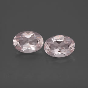 1.40 ct Pink Morganite Gemstone, Morganite Gem in Oval Facet Shape for Sale.