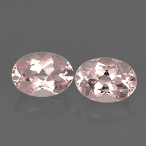 1.51 ct Pink Morganite Gemstone, Morganite Gem in Oval Facet Shape for Sale.