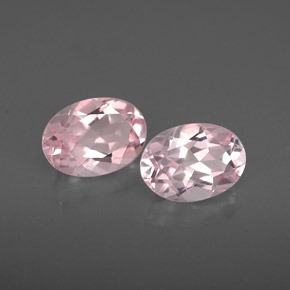 1.43 ct Pink Morganite Gemstone, Morganite Gem in Oval Facet Shape for Sale.