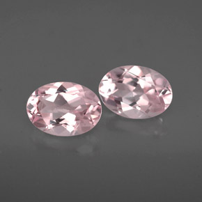 1.43 ct Pink Morganite Stone, Natural Morganite in Oval Facet Shape for Sale